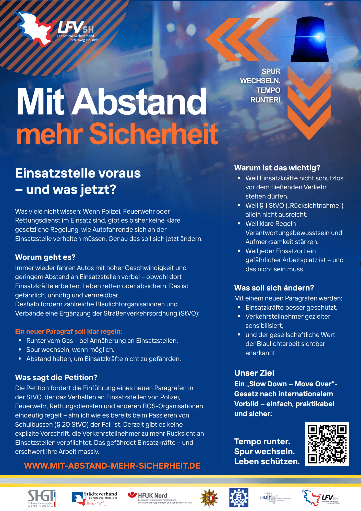 Flyer mit Abstand mehr Sicherheit